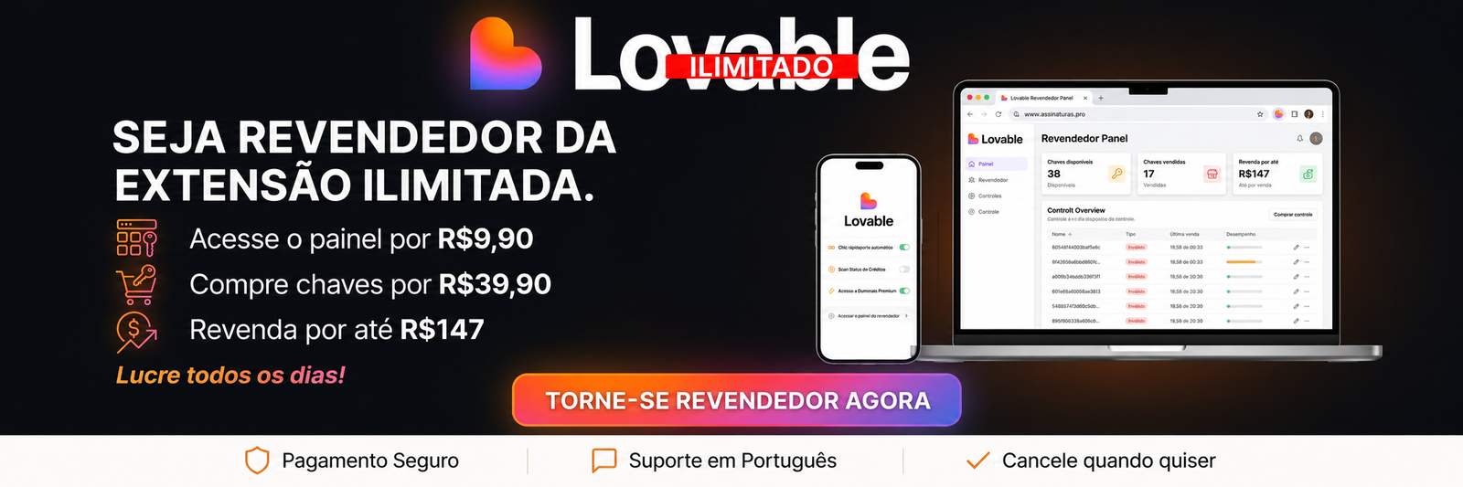 Banner de Painel de Revenda